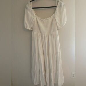 Abercrombie & Fitch Puff Sleeve Midi/Maxi Dress